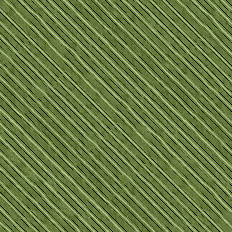 Frosty Frolic Diagonal Stripe Green