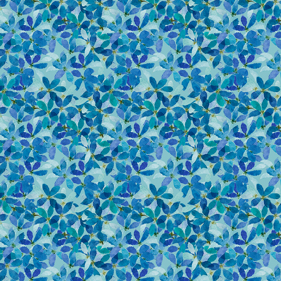 Sunlit Serenade Medium Floral Blue