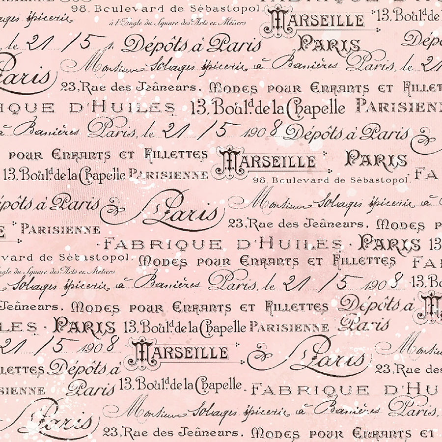 Parisian Snippets Script Light Pink