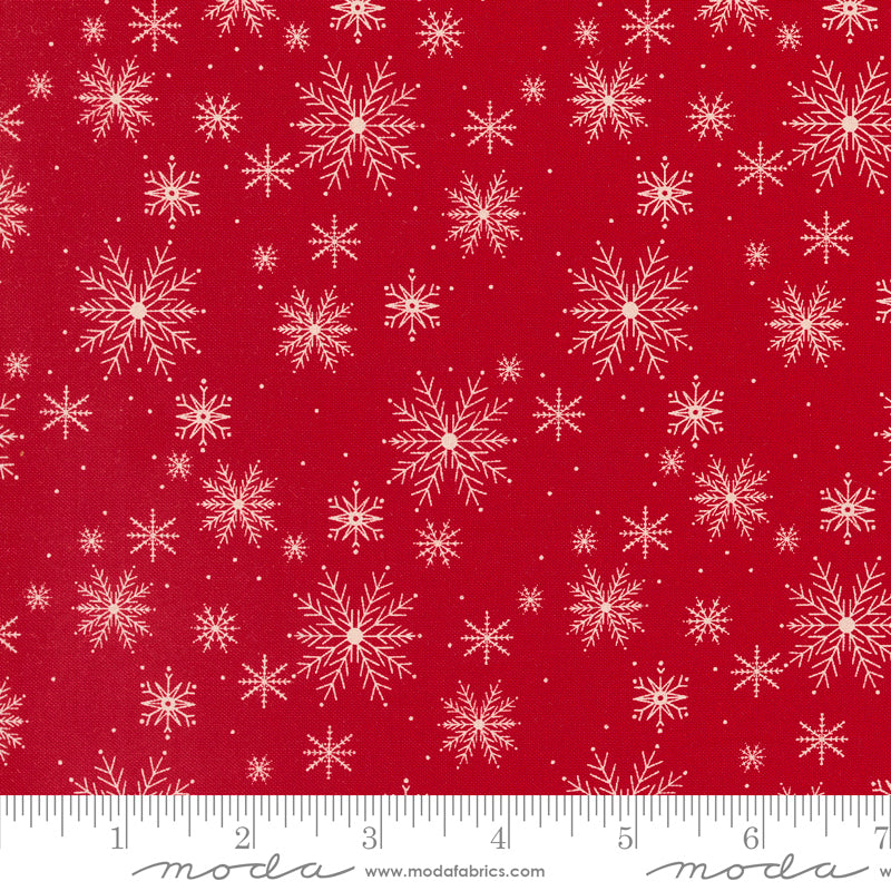 Once Upon a Christmas Snowflakes Red