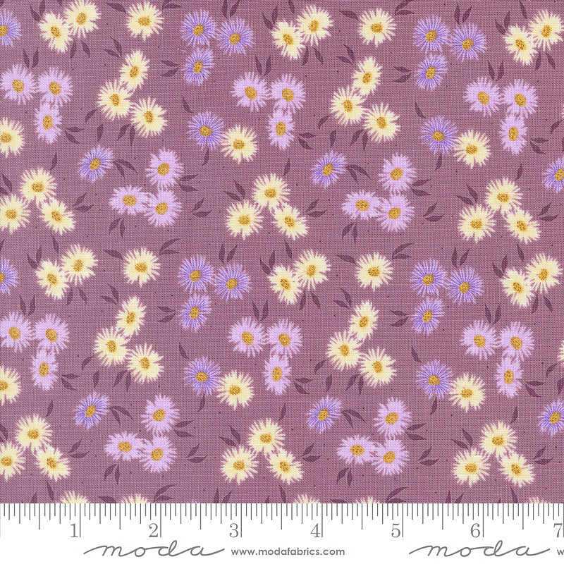 Moda Seaglass Summer Small Florals Beach Plum 1 Yard Cut