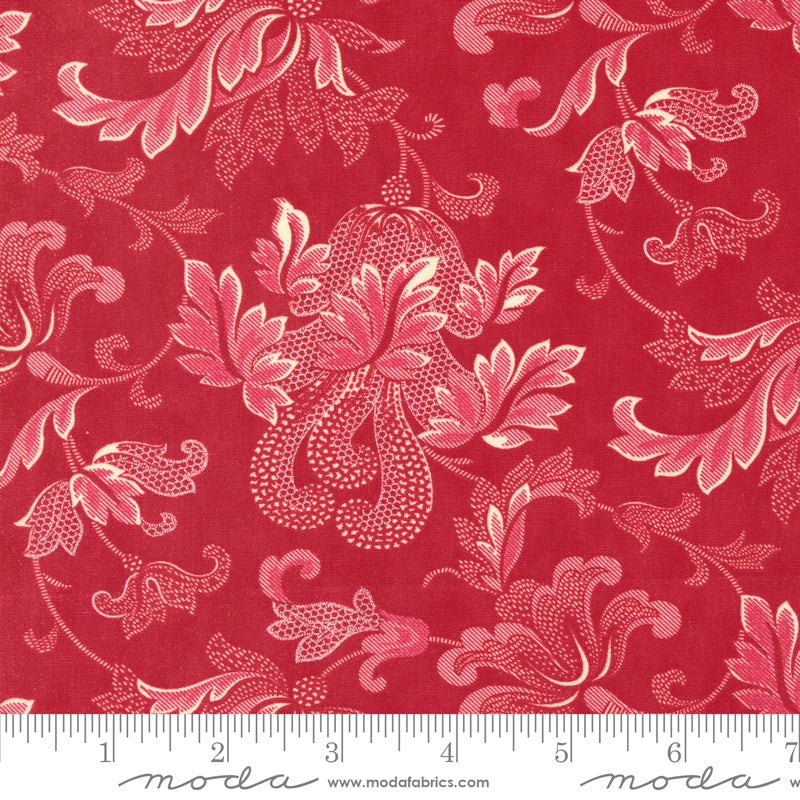 Collection for a Cause: Etchings Flourish Damask Red