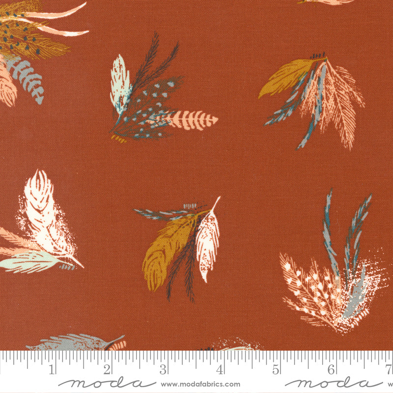 Woodland & Wildflowers Feather Friends Rust