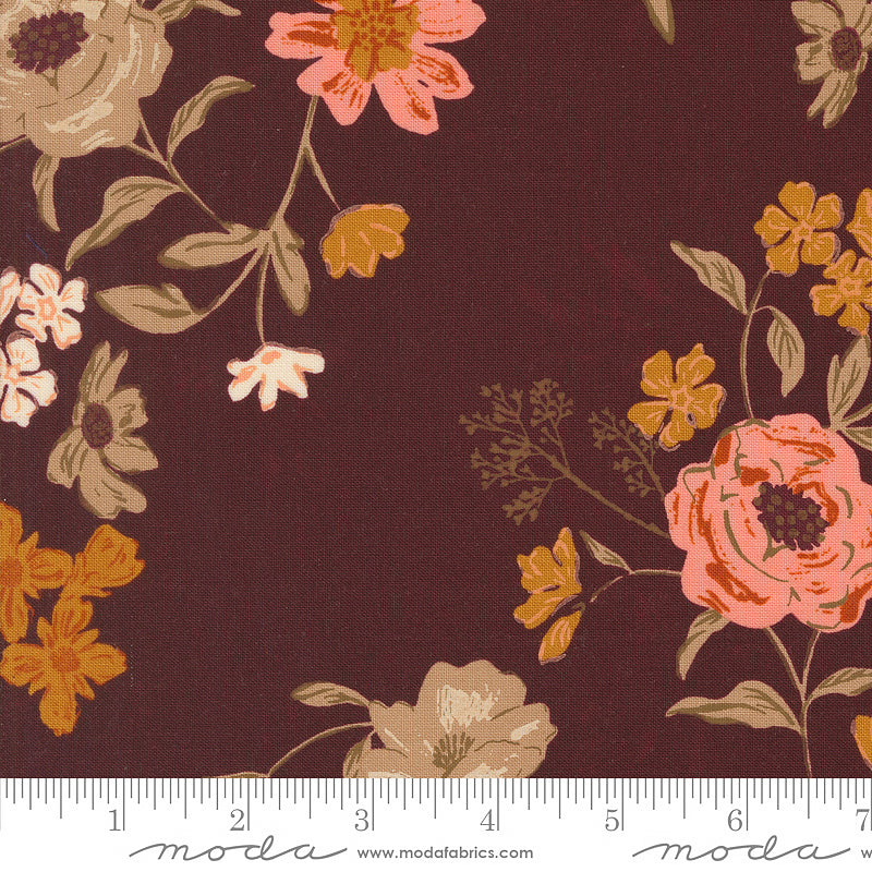 Foraged, Found, & Hand Me Down Floral Blooms Merlot