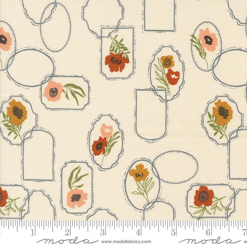 Foraged, Found, & Hand Me Down Cameo Florals Eggshell