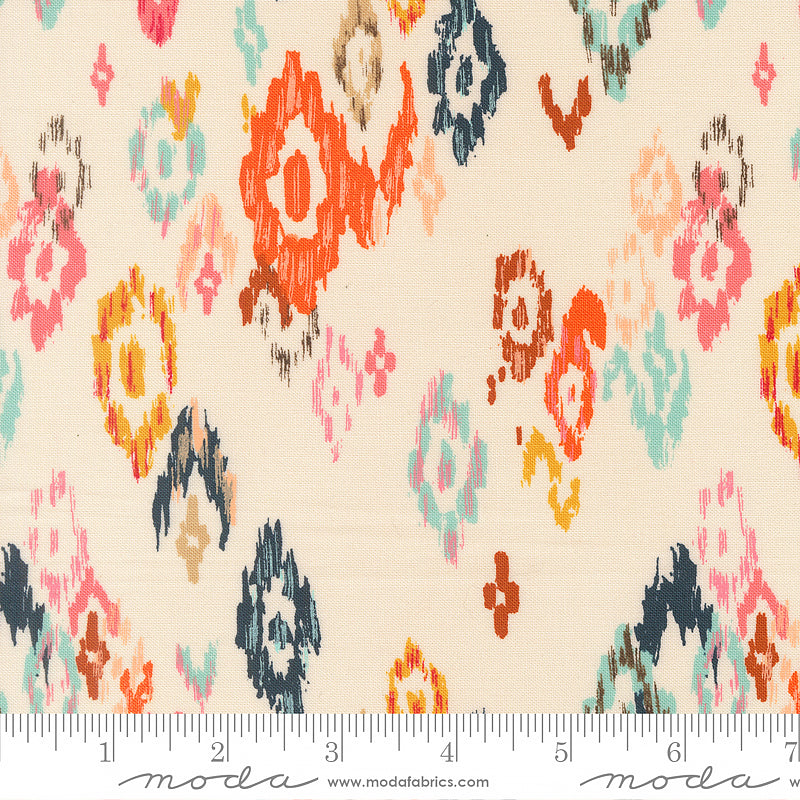 Boho Haven Feathered Ikat Eggshell