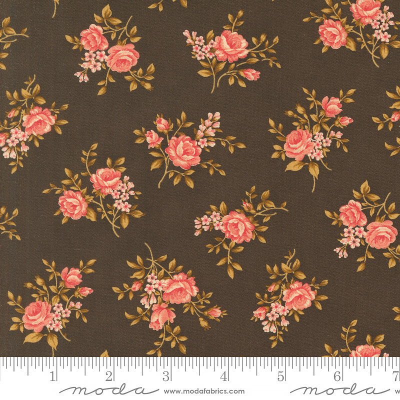 Collection for a Cause: Unity Rose Florals Chocolate 1 Yard Cut