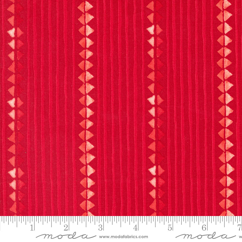 Winterly Ribbon Stripes Crimson