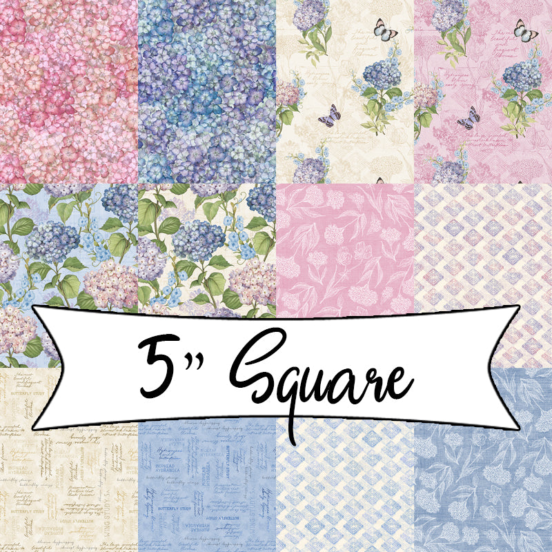 Hydrangea Mist 5 Karat Gems 5" Squares