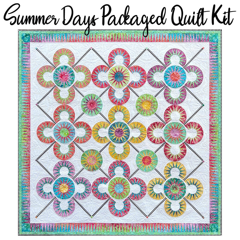 Summer Days Packaged Quilt Kit with Jacqueline de Jonge Batiks from Anthology
