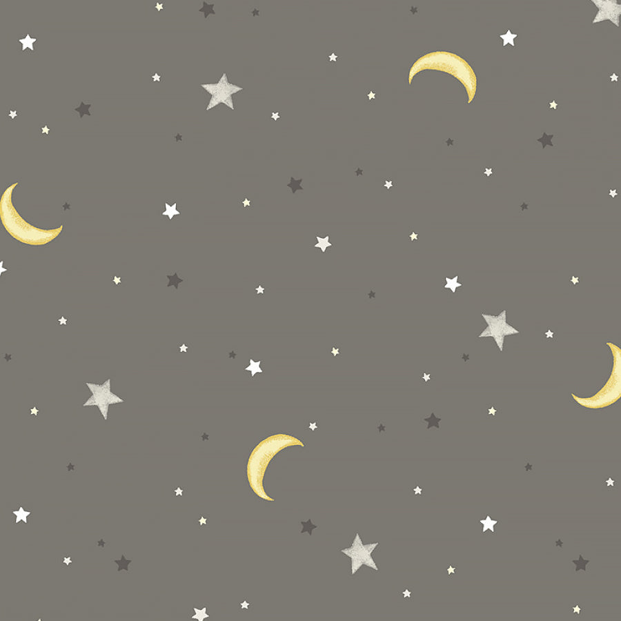 Windham Sweet Dreams Night Sky Dark Gray 1 Yard Cut