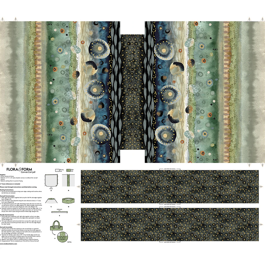 Flora & Form 36" Canvas Carry-All Panel Multi
