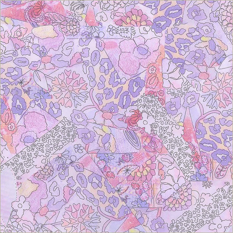 108" Wide Quilt Backing Pattern Play Lavender