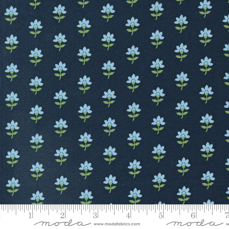 Shoreline Coastal Florals Navy