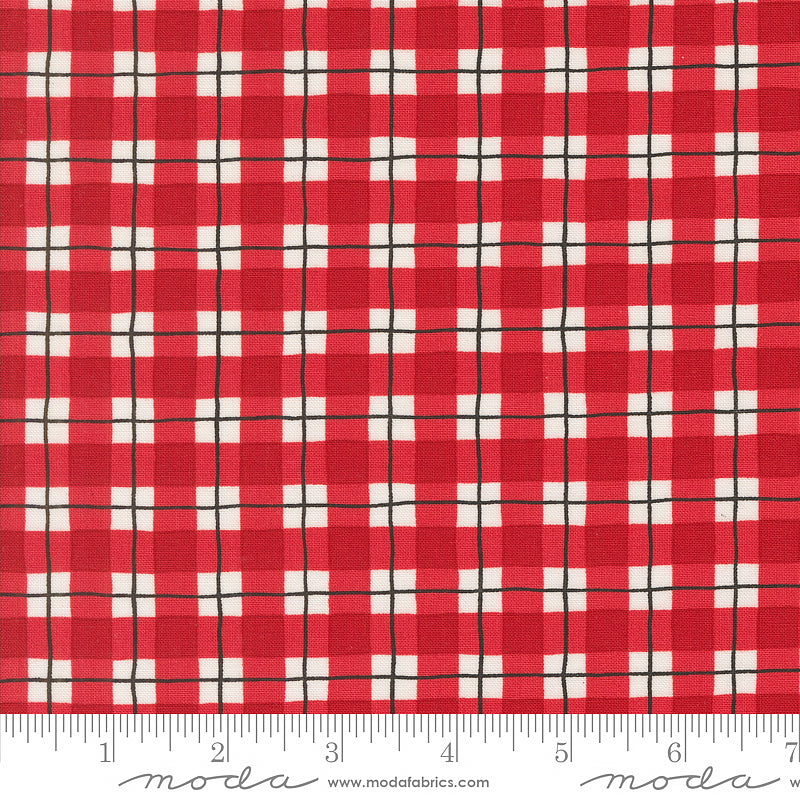 Winter Friends Checks & Plaids Berry Red
