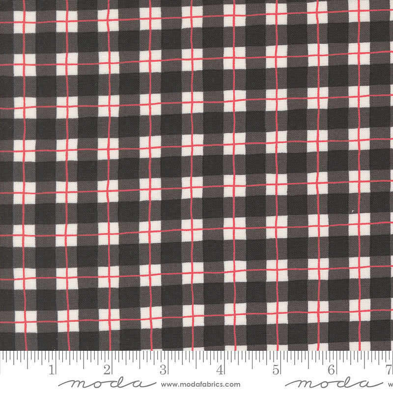 Winter Friends Checks & Plaids Charcoal Black