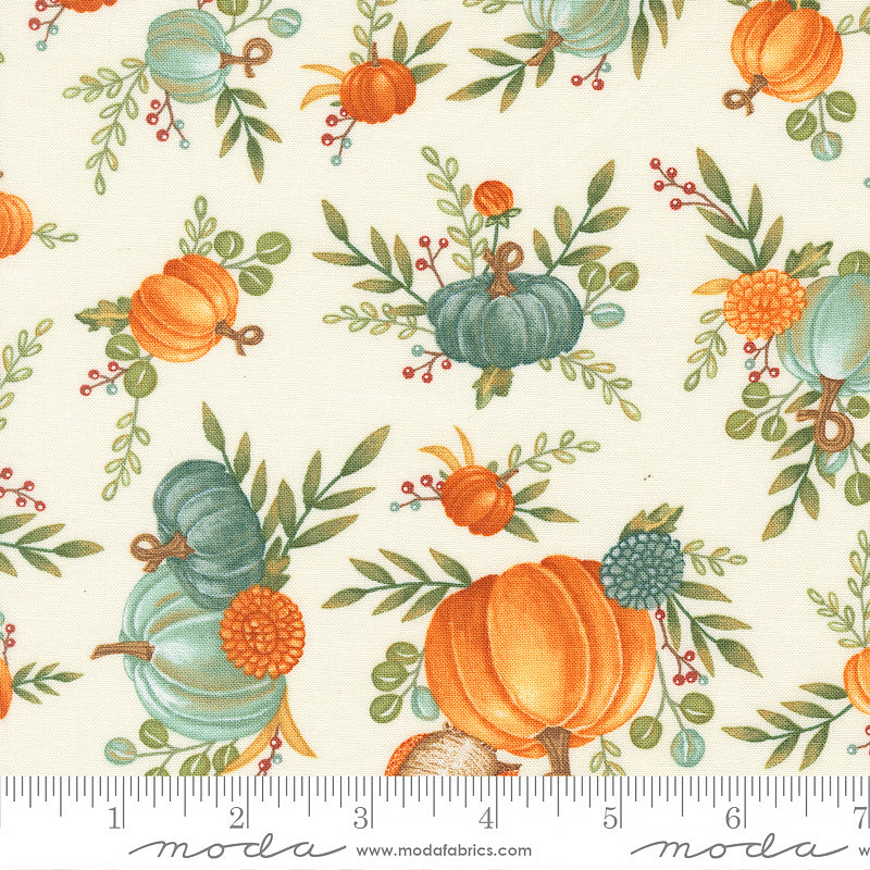 I Love Fall Most Of All Floral Pumpkins Warm White