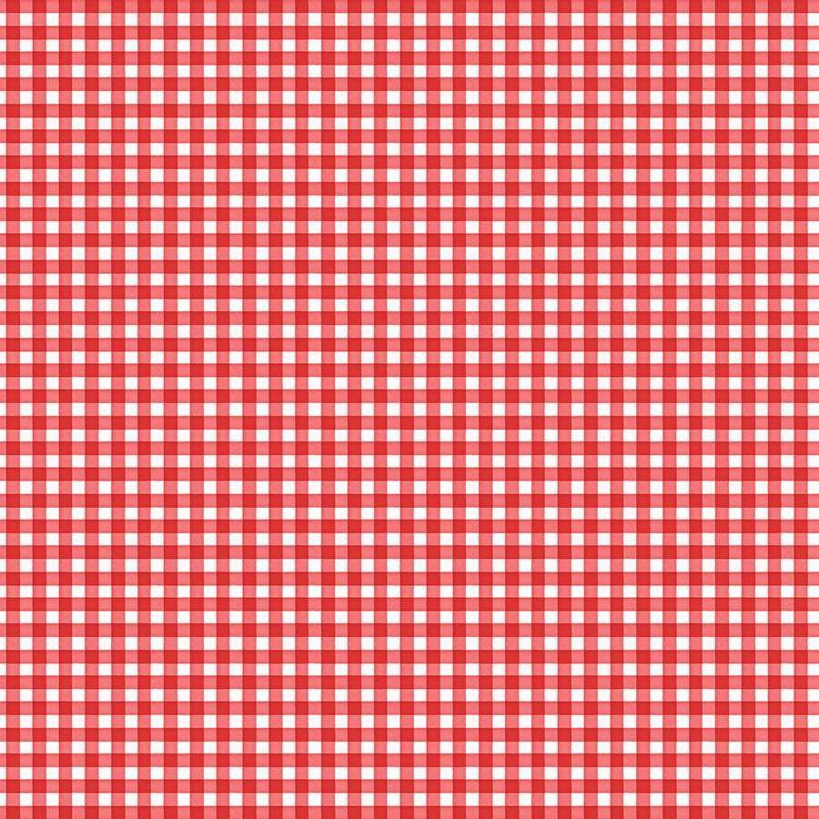 Sweet Cherry Gingham Red/White