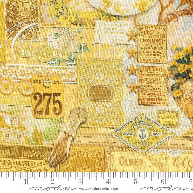 Curated In Color Collage Patchwork Yellow