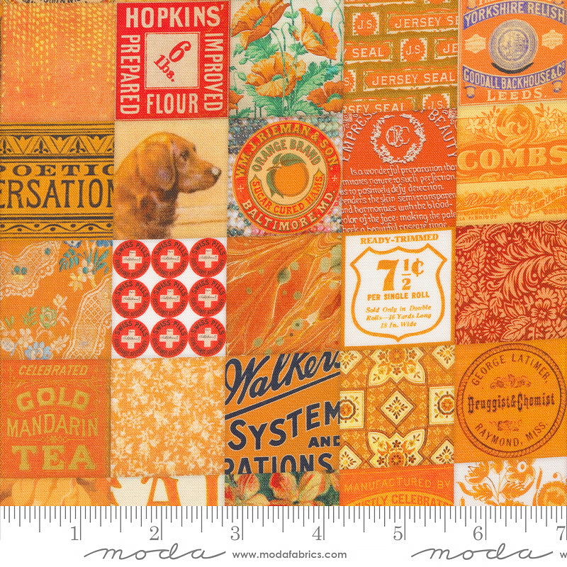 Curated In Color Patchwork Orange