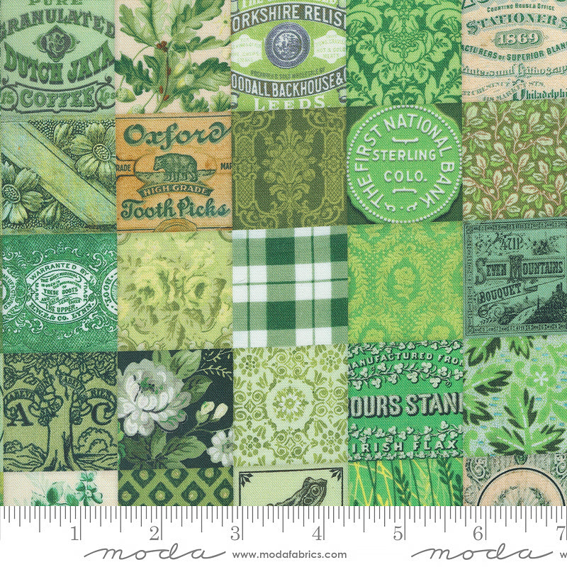 Curated In Color Patchwork Green