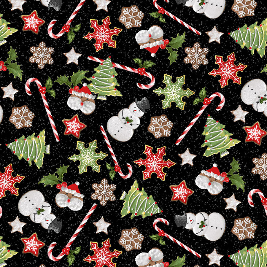 Candy Cane Lane Holiday Treats Black