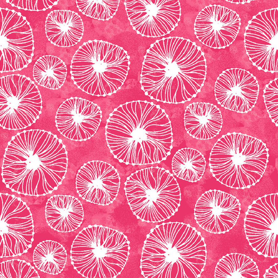 Mermaid Tails Anemone Dark Pink – Studio E – Fort Worth Fabric Studio