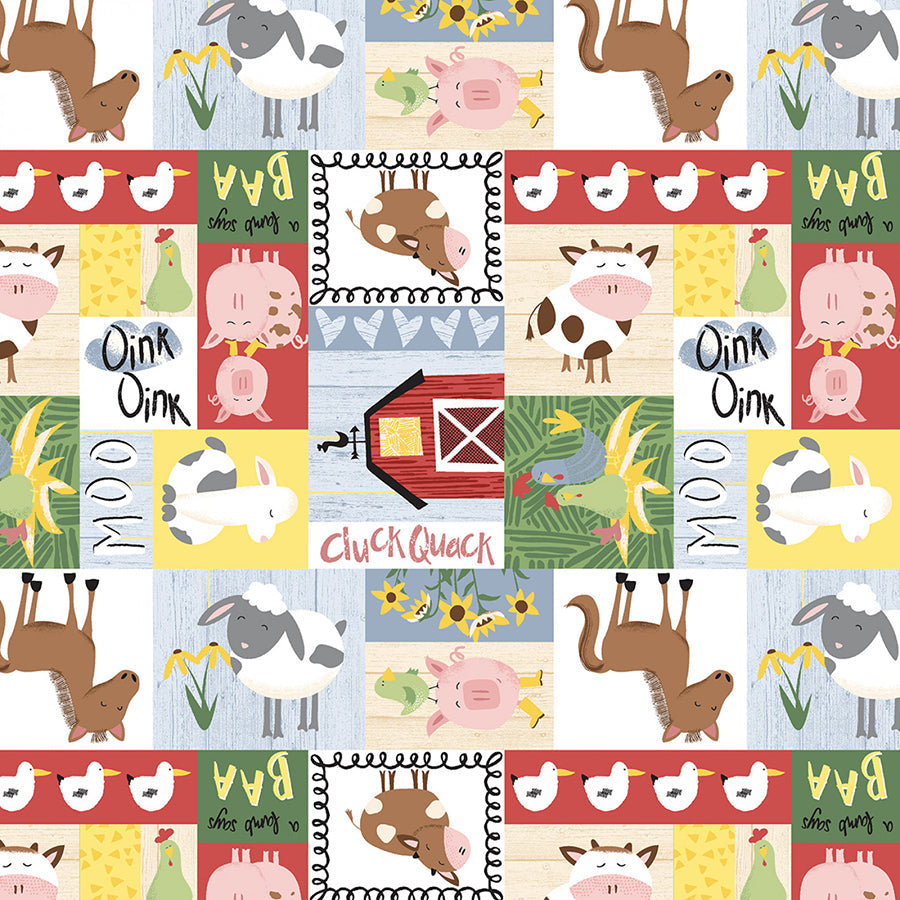 Farm-tastic Friends Patchwork Multi