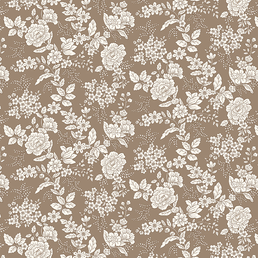 Tranquility Floral Dark Taupe