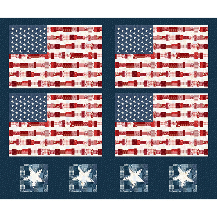 Pieces of America 36" Placemats Panel Patriotic