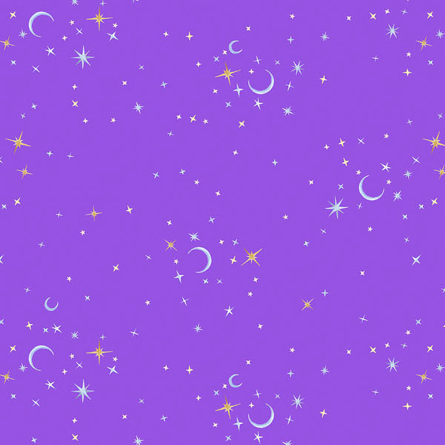 full moon and stars background
