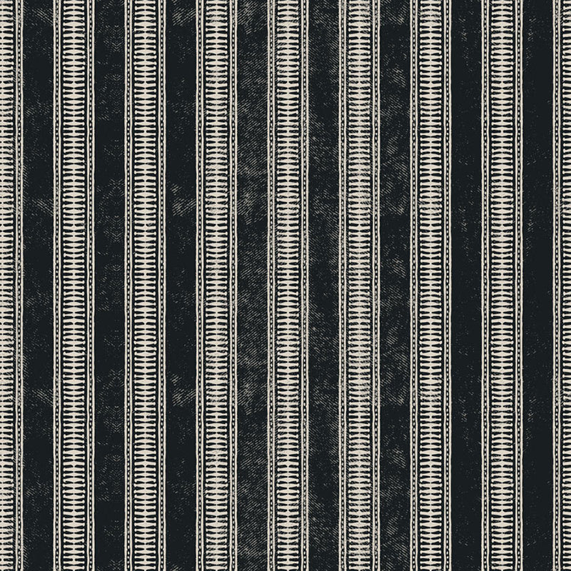 Wabi Stripe Charcoal – Remnant 29" × 44"