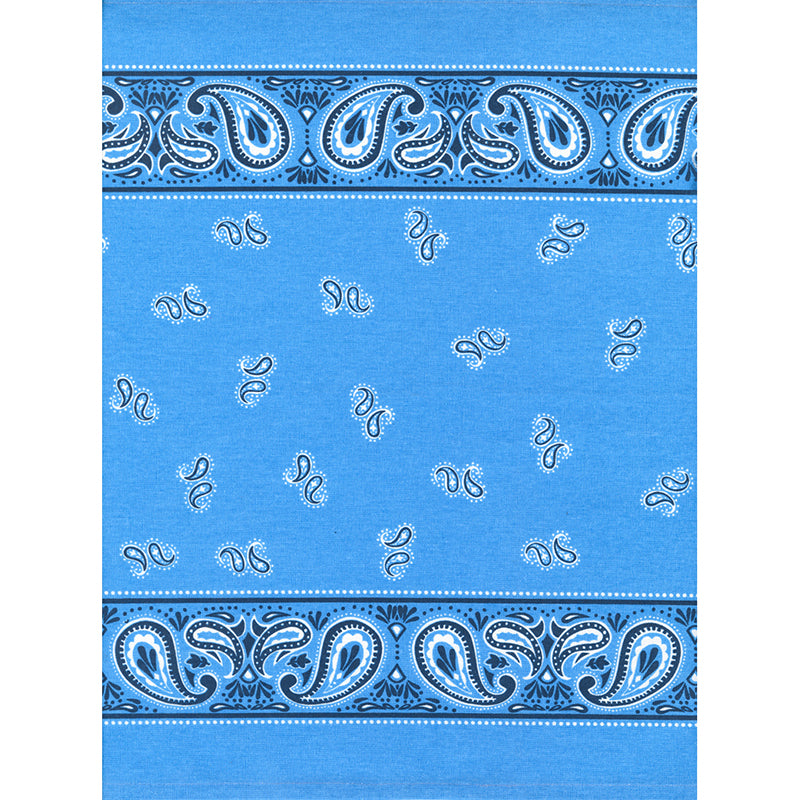 16" Classic Retro Toweling Bandana Blue