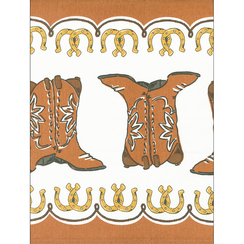 16" Classic Retro Toweling Western Cowboy Boots