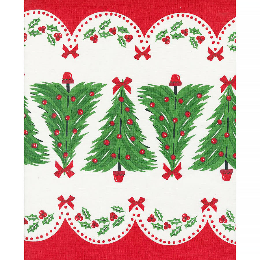 16" Classic Retro Holiday Toweling Oh Christmas Tree