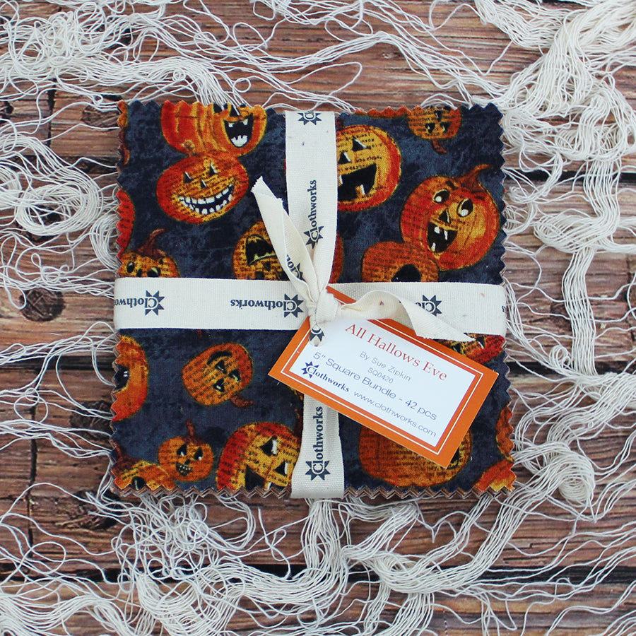 All Hallows Eve 5 Squares – Clothworks – Fort Worth Fabric Studio