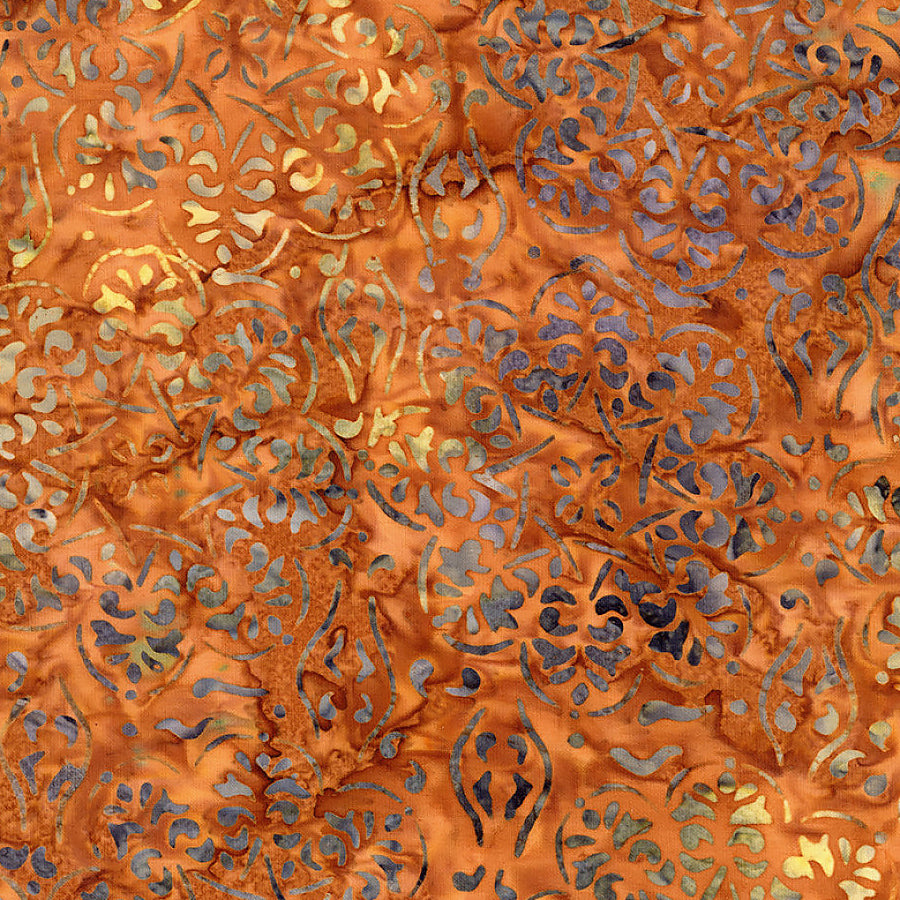 Tonga Hayride Batiks Damask Rust