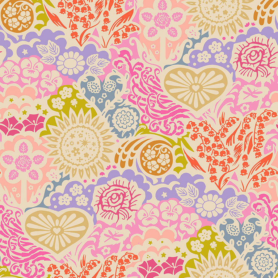 108" Wide Quilt Backings No.3 Euphoria Bouquet