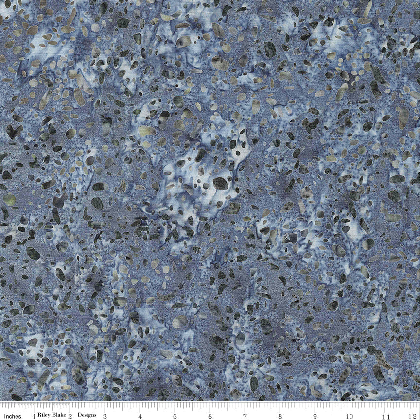 Expressions Batiks Elementals Terrazzo Gunsmoke