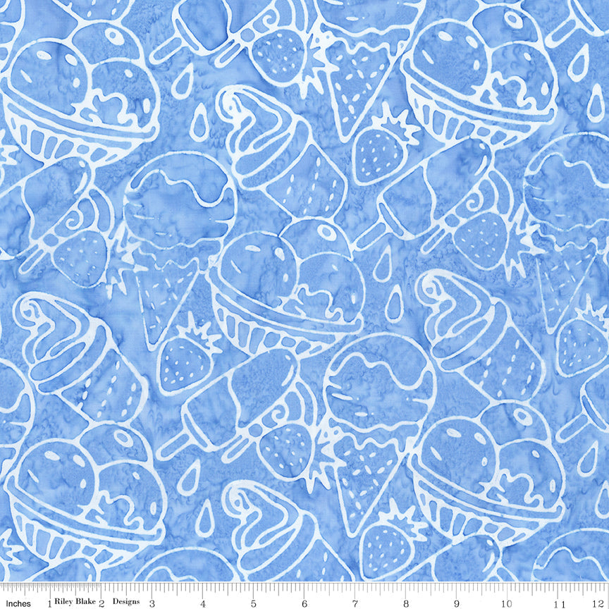 Expressions Batiks Places You'll Go Treats Light Cornflower