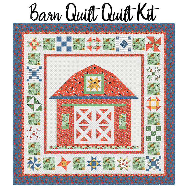 Barn Quilt Quilt Kit with Farm Livin' from Riley Blake