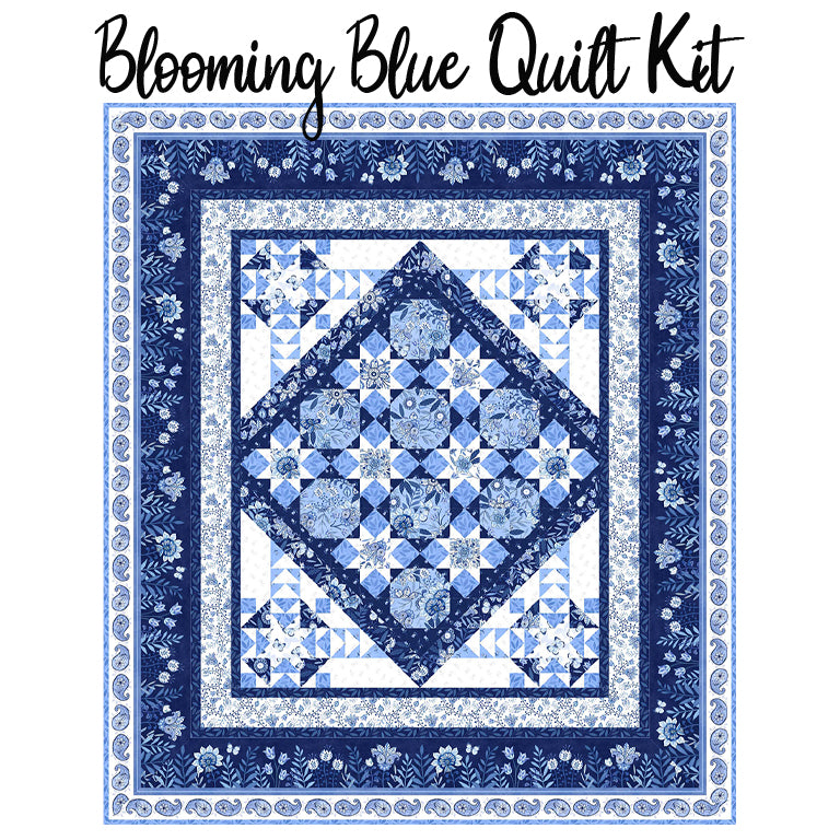 Blooming Blue Quilt Kit from Wilmington