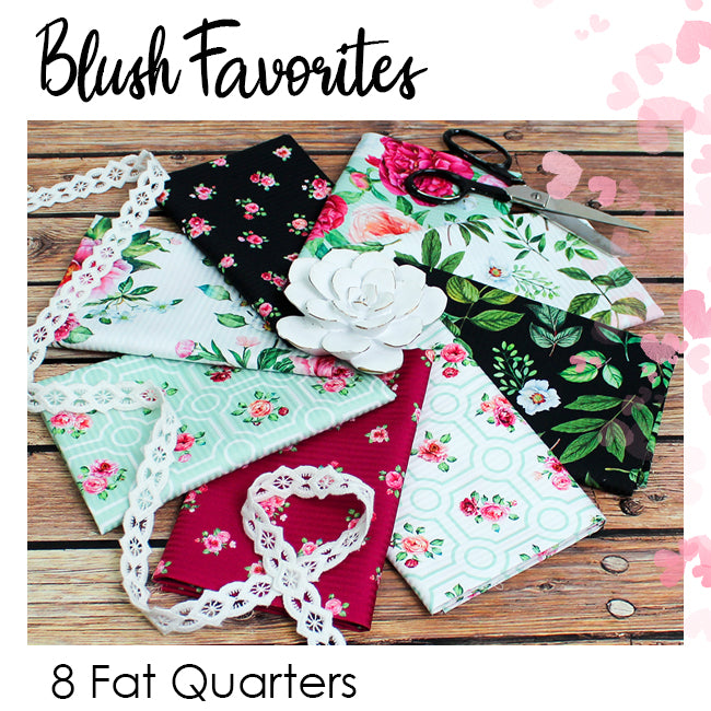 Blush Favorites Fat Quarter Bundle from Fort Worth Fabric Studio