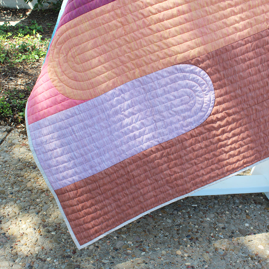 Boogie Nights Quilt Kit with Space Dye Wovens from Figo Fabrics