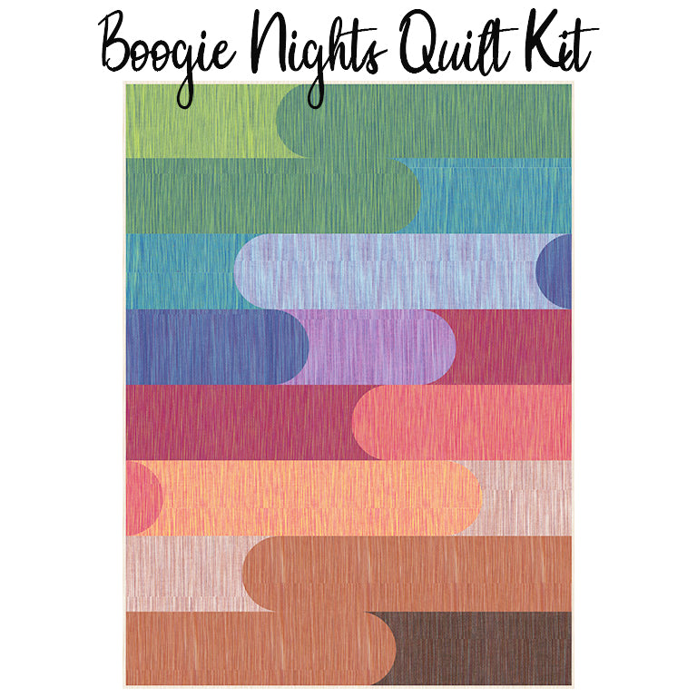 Boogie Nights Quilt Kit with Space Dye Wovens from Figo Fabrics
