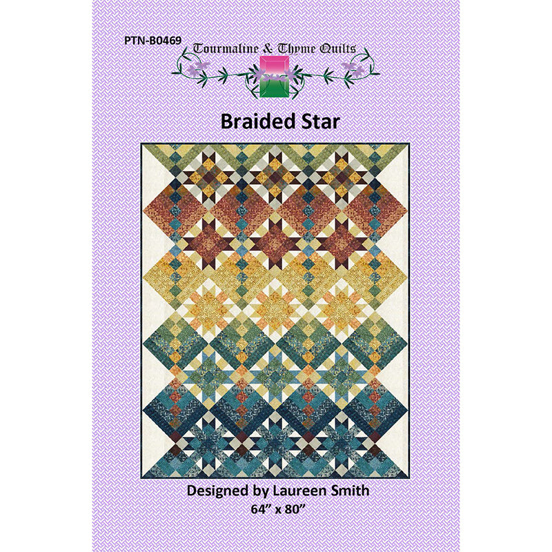 Braided Star Quilt Pattern by Tourmaline & Thyme Quilts