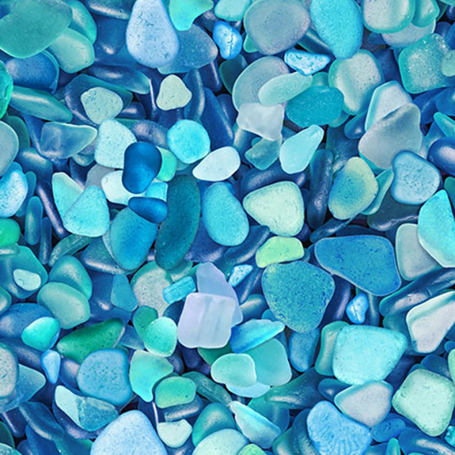 Beach Comber Packed Blue Seaglass Blue