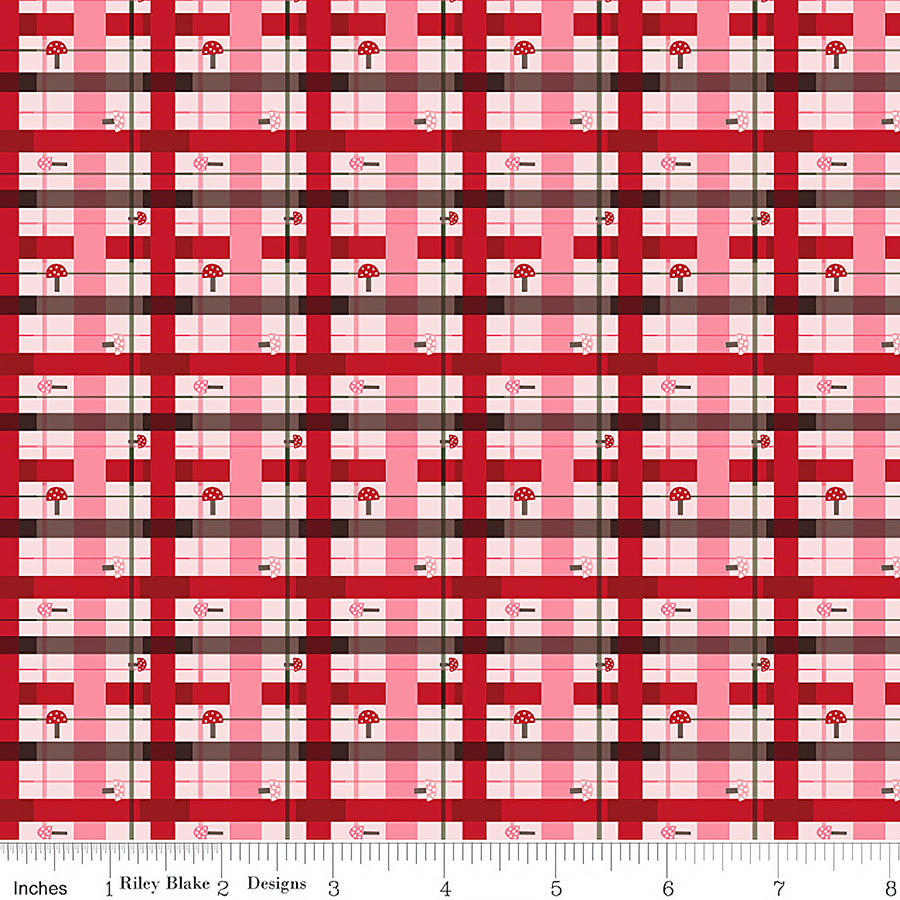To Grandmother's House Lumberjack Plaid Pink