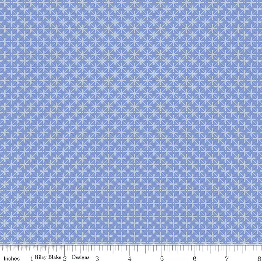 Flora No. 6 Geometric Periwinkle