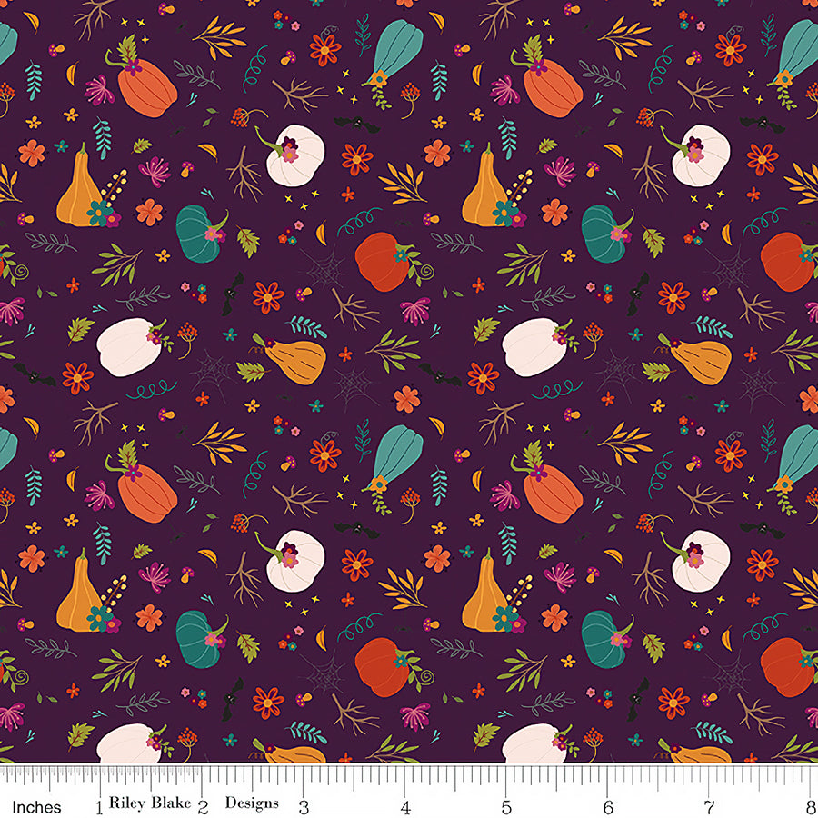 Little Witch Pumpkin Patch Purple